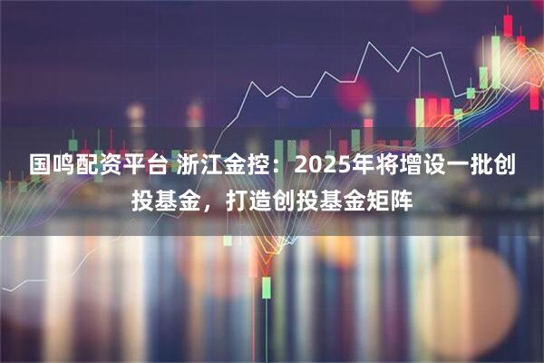 国鸣配资平台 浙江金控：2025年将增设一批创投基金，打造创投基金矩阵